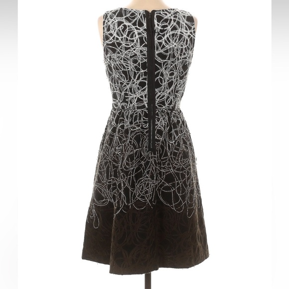 Anthropologie Maeve Fuzzy Fading Tracery Fit & Flare Dress Women’s Size 2 XS - Picture 4 of 8